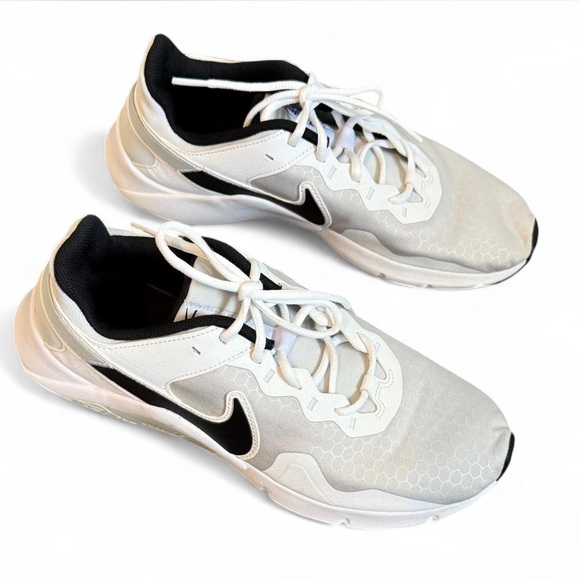 Nike Other - Nike Legend Essential 2 Men’s Size 10 Training Shoes Pure Platinum White/ Black